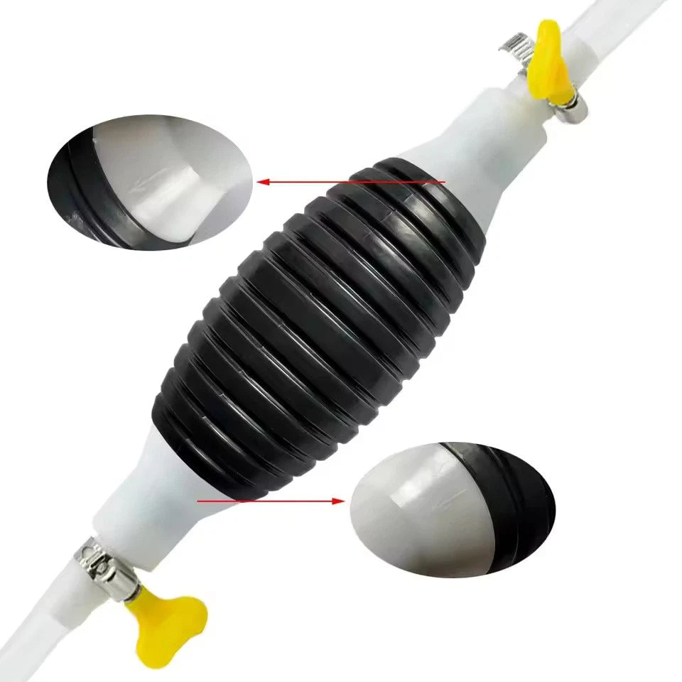 Manual Fuel Pump High Flow Hand Siphon Transfer Tool for Oil Gasoline & Diesel
