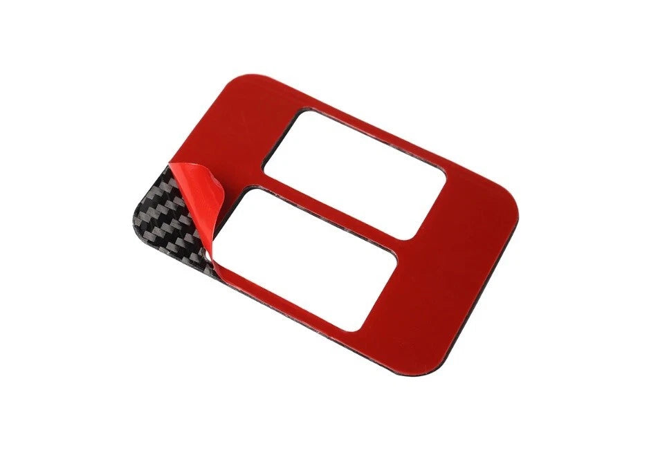 Night Kids Seat Warmer Button Trim Cover Carbon Fibre fits Toyota 86 Subaru BRZ