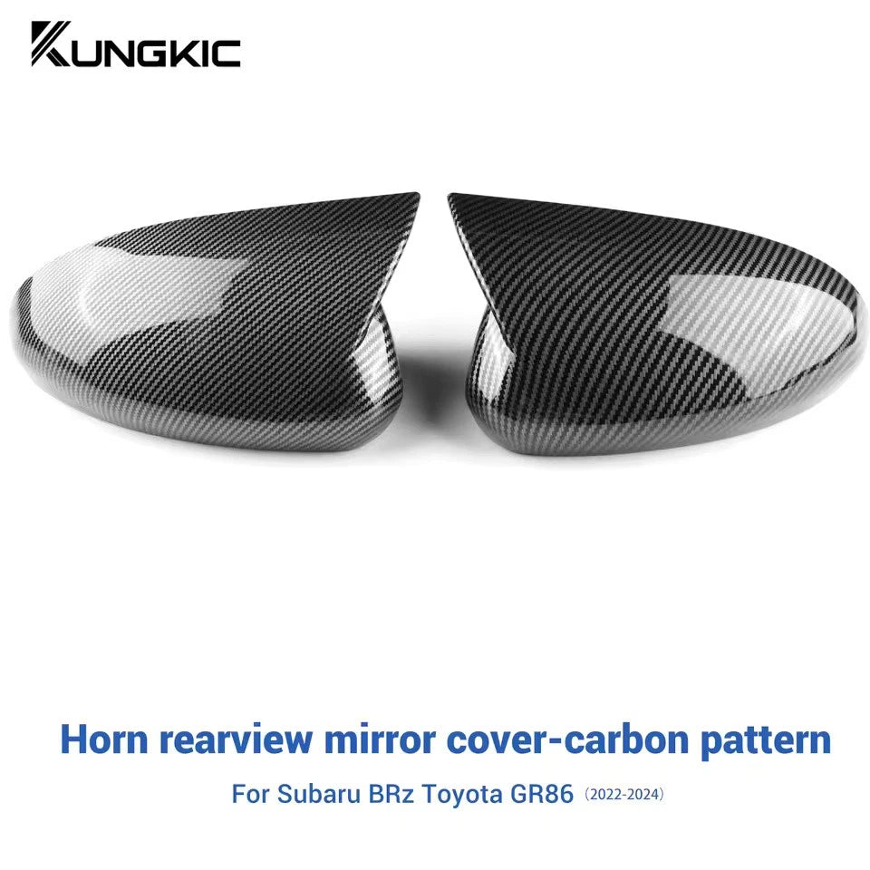 Rearview Mirror Cover Black Carbon for Toyota GR86 Subaru BRZ 2021 - 2025