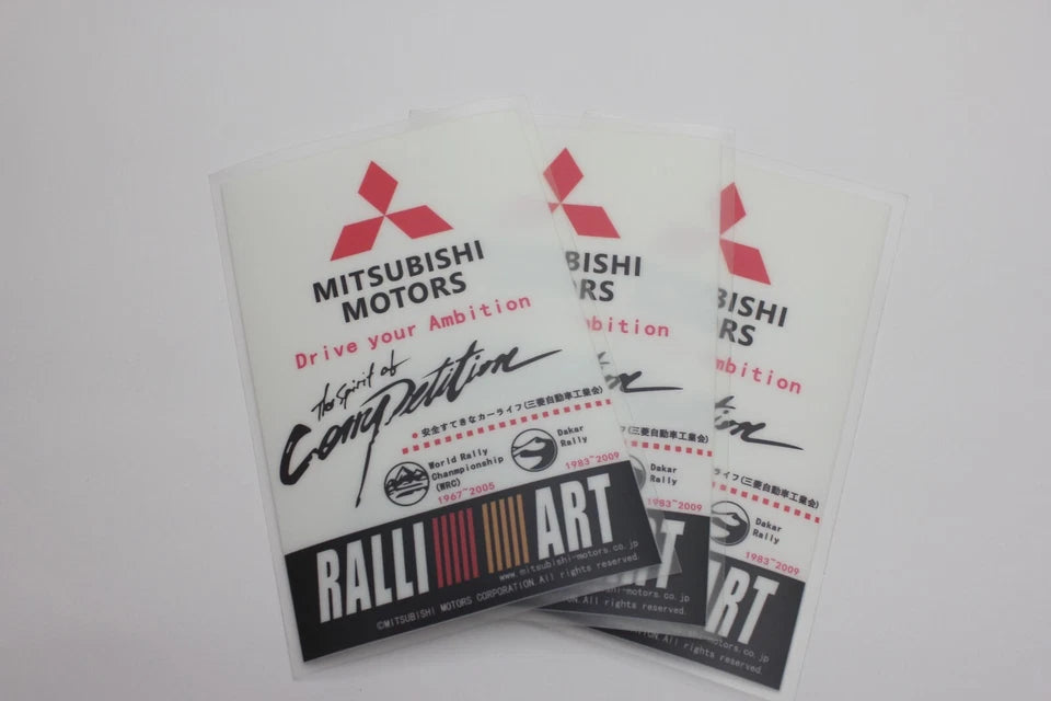 Ralliart Japan Windscreen Decal Sticker for Mitsubishi Lancer EVO Colt Triton RS