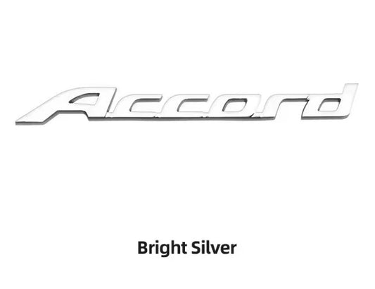 Accord Badge Emblem Chrome Silver / Matte Black for Honda OEM Size NEW in Bag