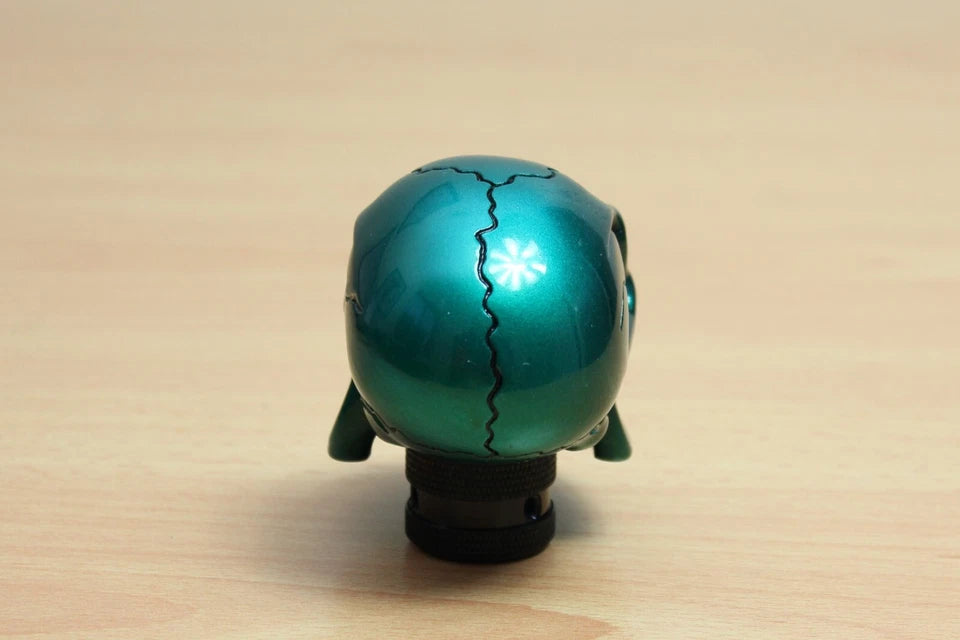 Angry Skull Gear Shift Knob Turquoise Green M12 M10 M8 for Ford Holden KIA