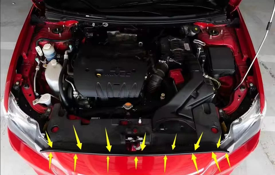 Front Bonnet Hood Weather Strip for Mitsubishi Lancer CJ 2007 - 2017