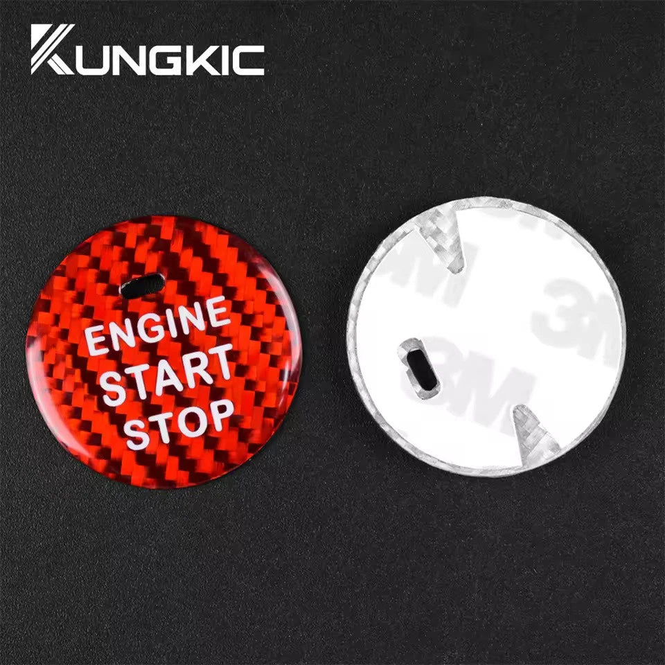 Carbon Fibre Start Stop Button Cover for Subaru Impreza WRX 15-22 Forester 13-22