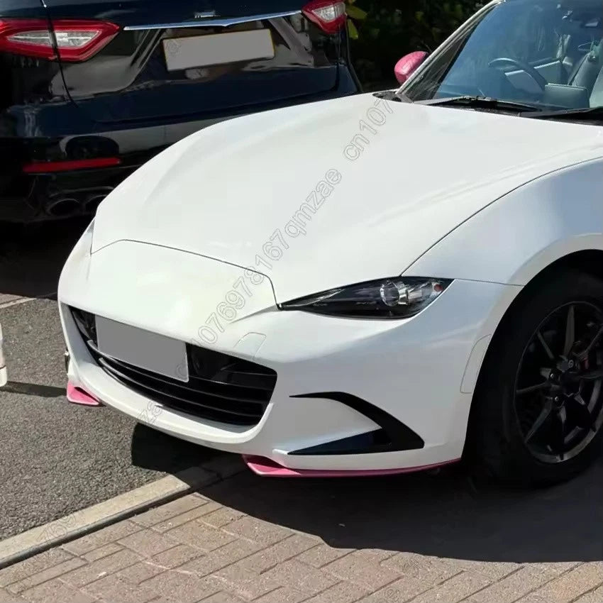 Front Bumper Wind Knife & Fog Lamp Blade Trim for Mazda MX-5 Miata ND 2015–2025