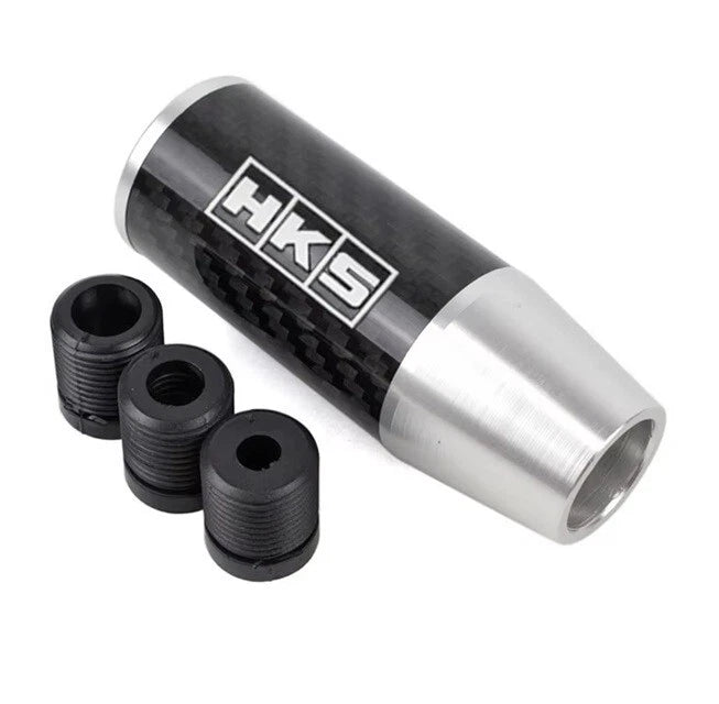 HKS Carbon Fibre Gear Shift Knob NEW JDM M12 M10 & M8 Universal Fitment