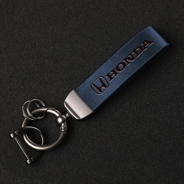 Honda Leather Keyring Keychain for Civic Accord Jazz Odyssey HRV CRV Prelude NEW