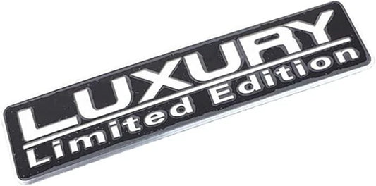 Luxury Limited Edition Silver Blue Black Red Emblem Badge Metal Adhesive Back