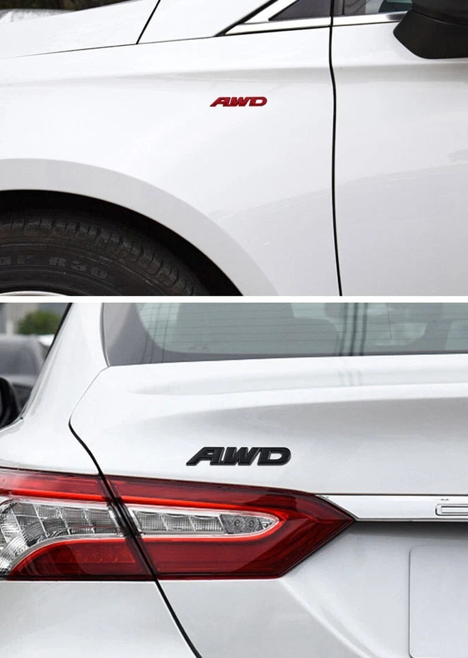 AWD Black Car Badge Emblem for Ute SUV Toyota Nissan Mazda Ford Holden Subaru