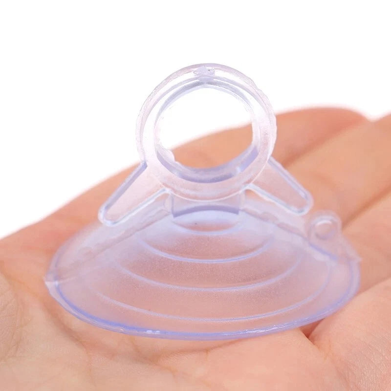 10Pcs of 45mm Automotive Sunshade Suction Cups PVC with Strong Pull Ring