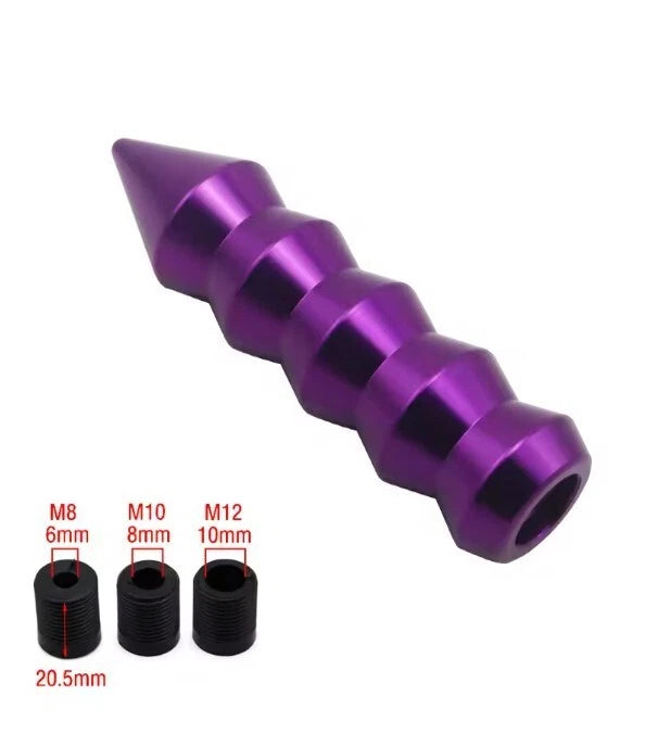 NEW Style Bamboo Spike 145mm Manual Gear Knob Shift Universal Fitment M12 M10 M8