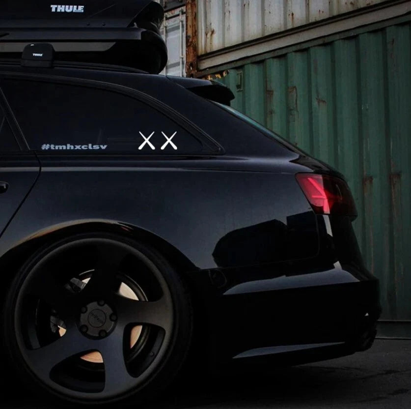 X X Dead Eyes JDM Racing Decal 200mm Stickers for Toyota Nissan Mitsubishi Mazda