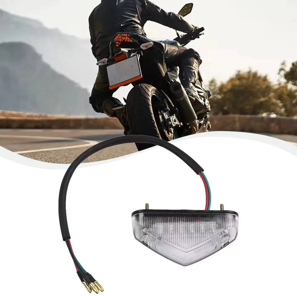 Universal 12-LED Motorcycle Taillight Red Brake/Stop Lamp for Rear Fender
