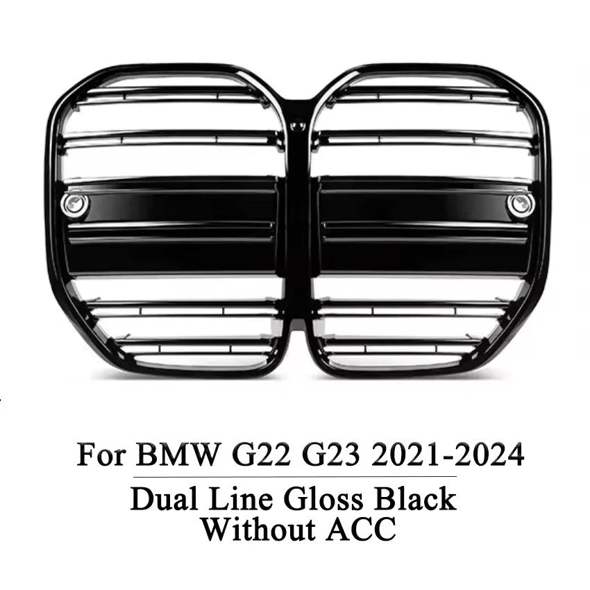 Front Racing Grille Dual Line Meteor Black for BMW 4 Series G22 G23 2020–2024