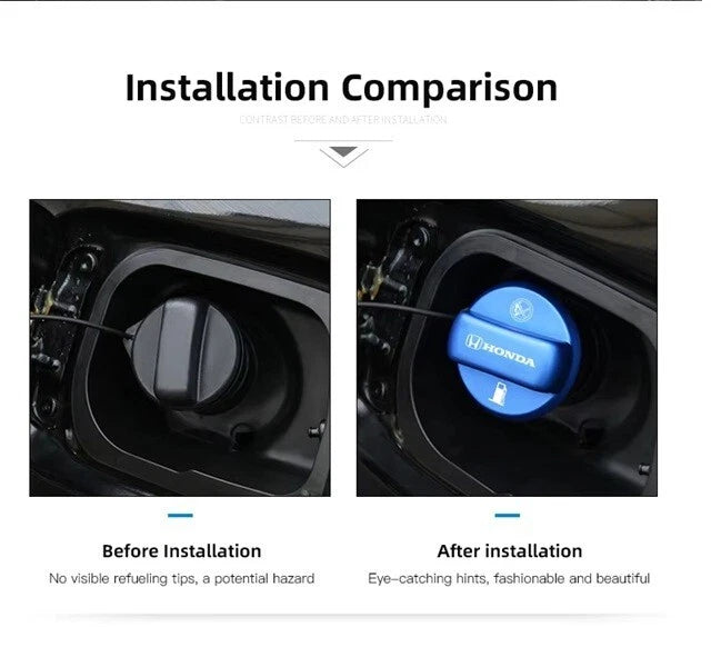Blue Oil Fuel Cap Cap Cover for Honda Civic Fit Jazz Accord CRV Odyssey HRV City