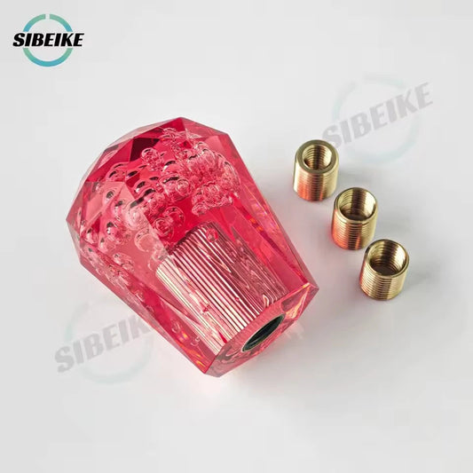 Diamond Bubble Shift Gear Knob 6CM M12x1.25 M10x1.5 M10x1.25 M8x1.25