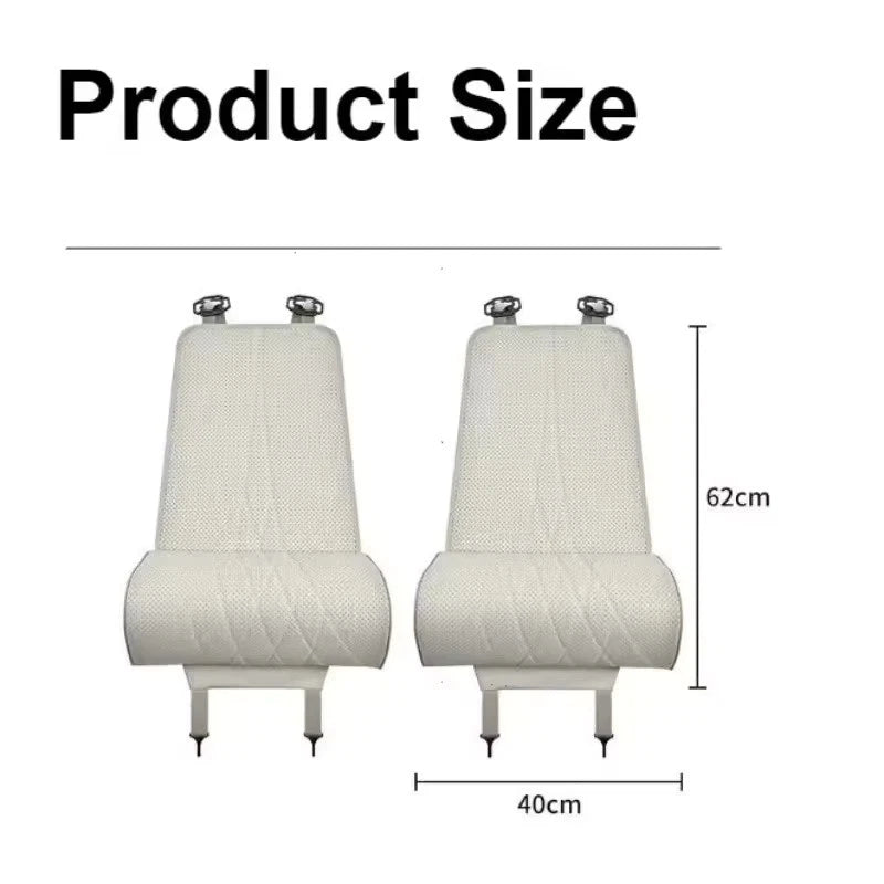 Black Car Seat Leg Extender with Memory Foam Cushion Suede Auto Seat Padding NEW