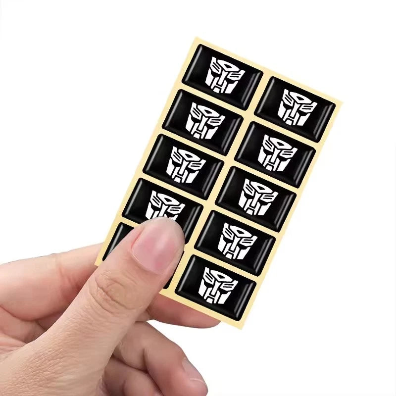 3D Epoxy Transformers Car Emblem Badge Autobots and Decepticons Logo Stickers