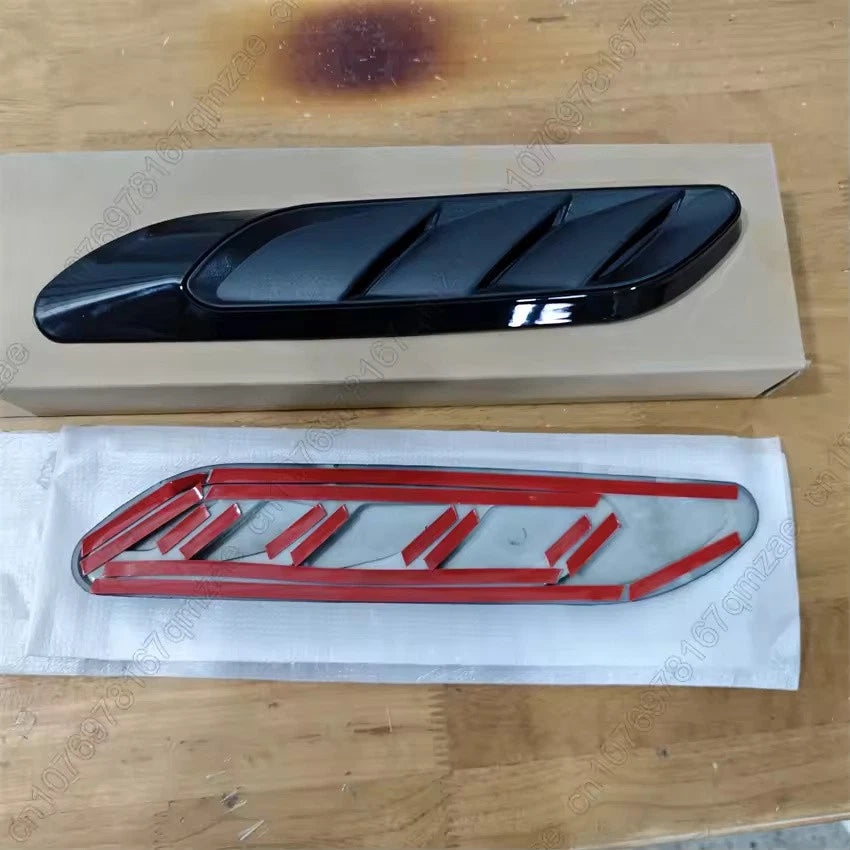 2 x Gloss Black Front Fender Side Vent Trim for Mercedes-Benz E-Class W214/S214