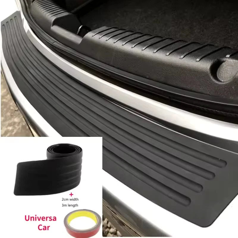 90 x 8 cm Car Trunk Sill Rubber Protector Black Rear Bumper Guard Strip NEW
