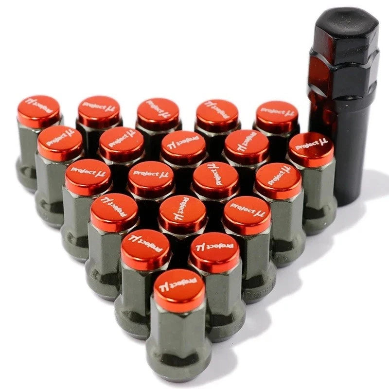 Project Composite Spec Lock Lug Nuts M12x1.25 M12x1.5 20Pcs Set Closed Ended