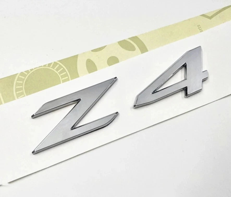 Z4 Boot Trunk Badge Chrome Silver Emblem For BMW New Style ABS AUS Stock