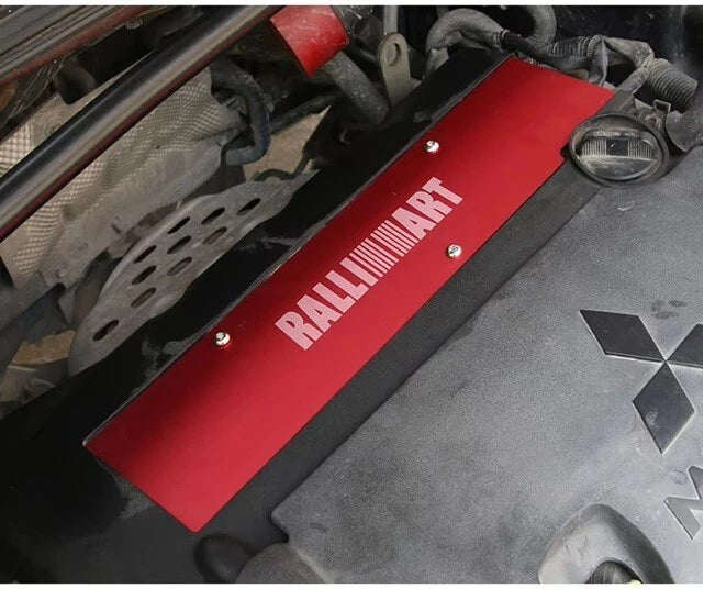 Ralliart Spirit of Competition Spark Plug Cover Red for Mitsubishi Lancer 08-15