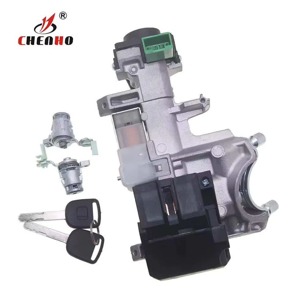 Auto Ignition Switch Lock 2 Keys Replacement For Honda Accord CRV Civic Odyssey
