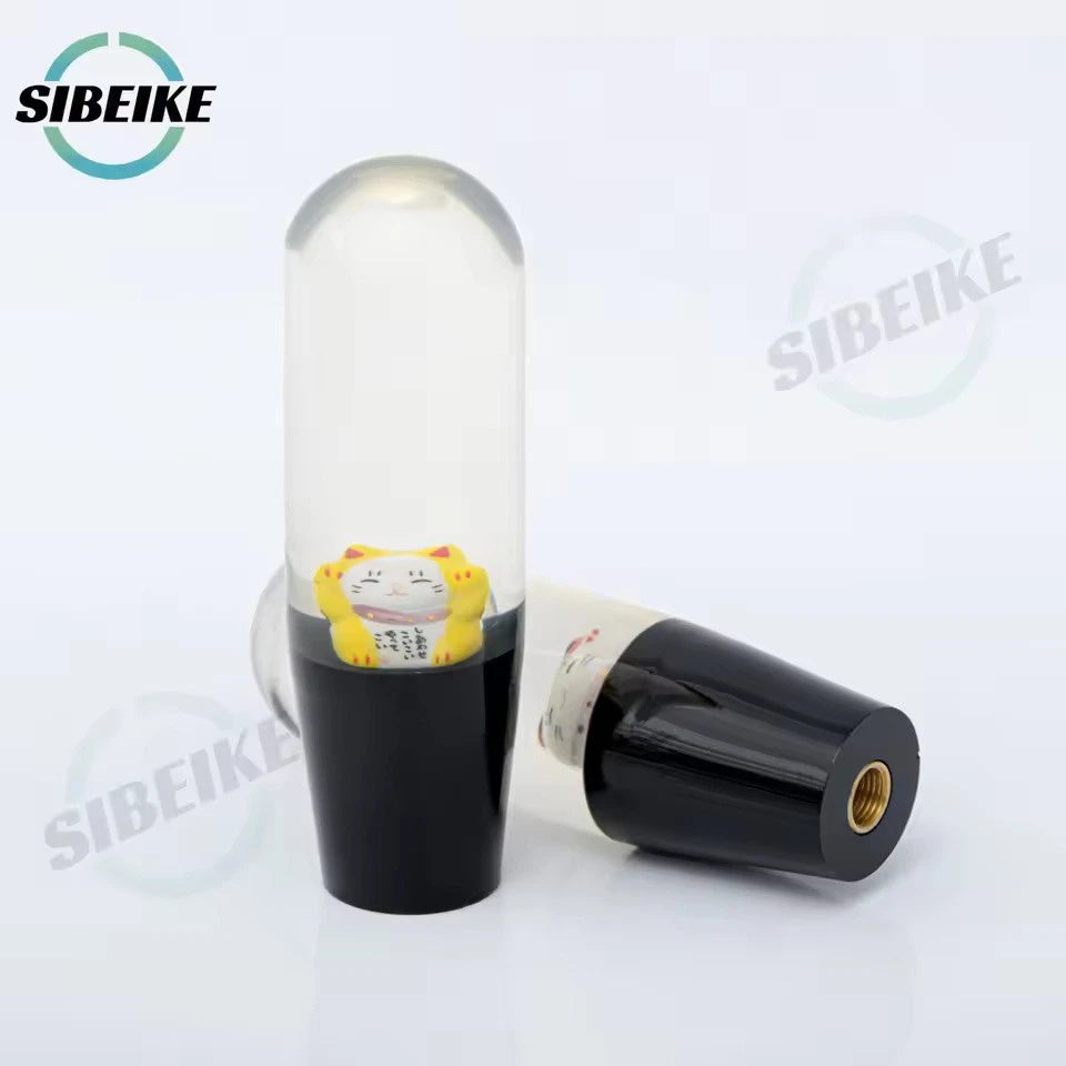 JDM Lucky Cat Acrylic Gear Shift Knob M12x1.25 M10x1.5 M10x1.25 M8x1.25