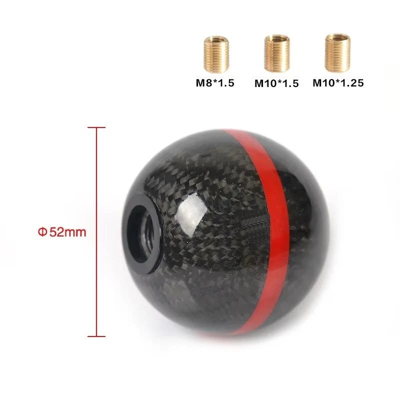Mugen 5 / 6 Speed Carbon Fibre Red / Black Gear Shift Knob NEW JDM for Honda