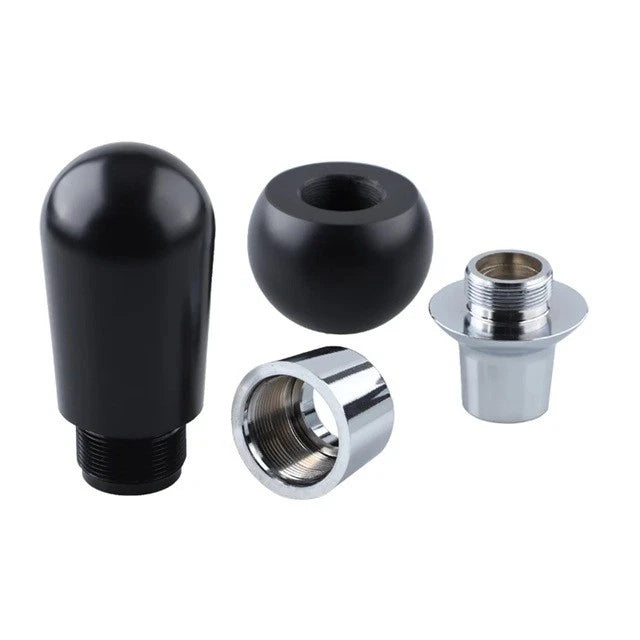 JDM Plain Clean Black or White Gear Knob M8x1.25, M10x1.25, M10x1.5 Universal