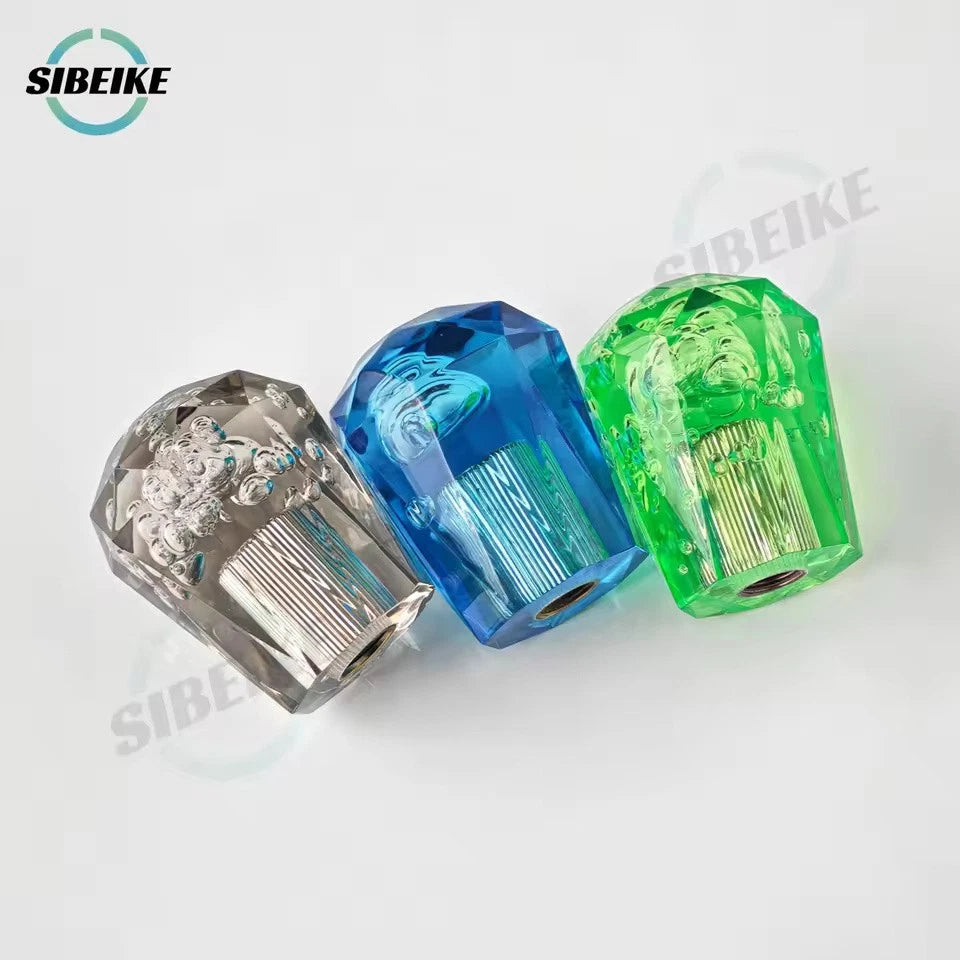 Diamond Bubble Shift Gear Knob 6CM M12x1.25 M10x1.5 M10x1.25 M8x1.25