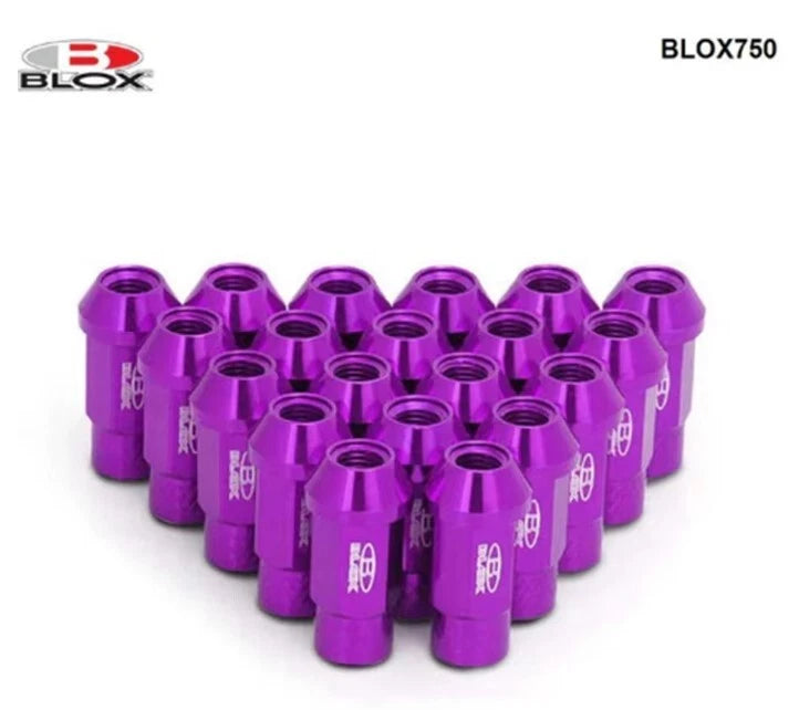 20Pcs Blox Forged Aluminium Extended Open Racing Lock Lug Nuts M12x1.25 M12x1.5