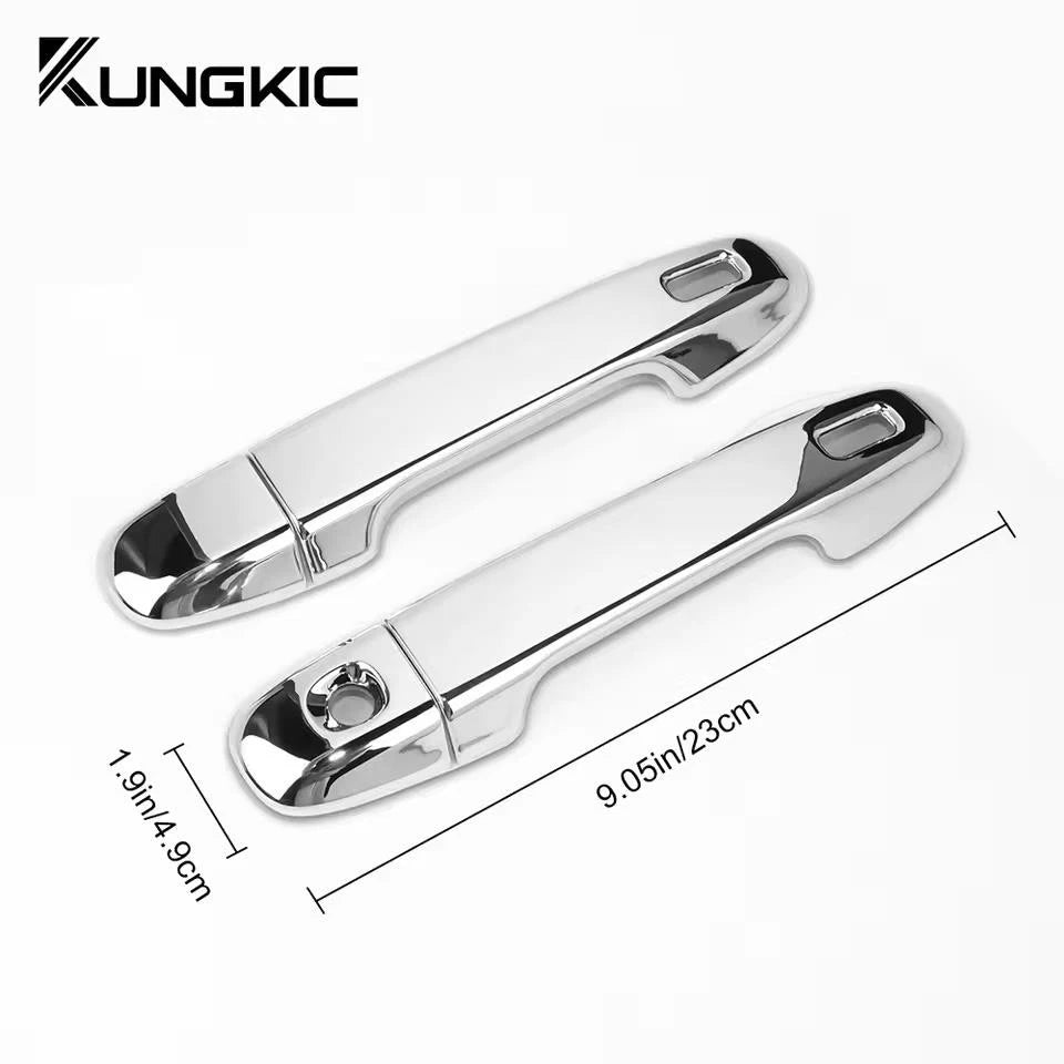 2 Pc Door Handle Cover Chrome Silver or Carbon for Toyota GR86 21 -25