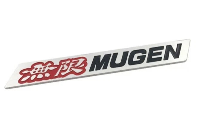 Mugen Honda Boot Badge Red Brushed Metal Alloy Emblem Integra Type R S Civic