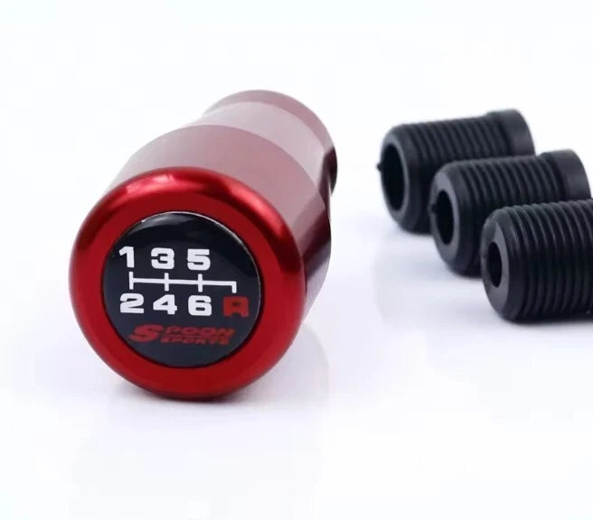 Spoon 5 & 6 Speed Configuration Aluminium Ball Gear Shift Knob M12 M10 M8