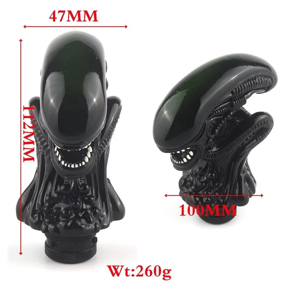 Alien Xenomorph Gear Shift Knob M12x1.25 M10x1.5 M10x1.25 M8x1.25 Universal