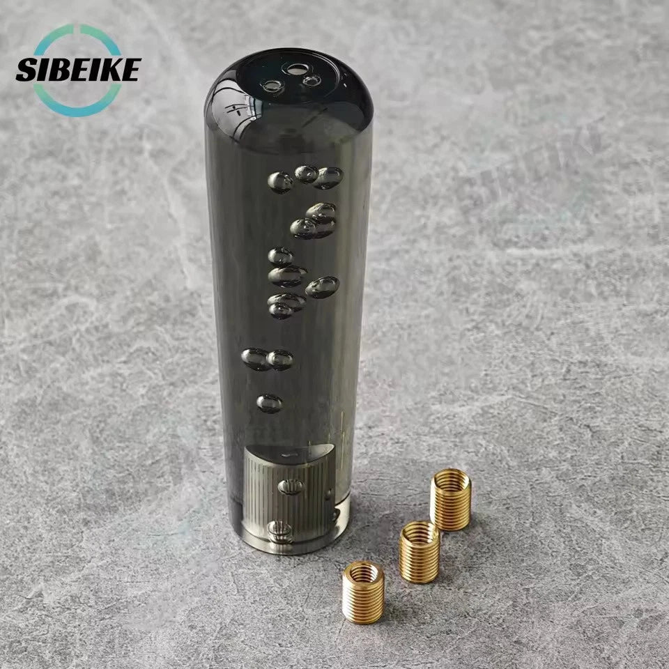 JDM Crystal Bubble Shift Gear Knob 15cm M12x1.25 M10x1.5 M10x1.25 M8x1.25