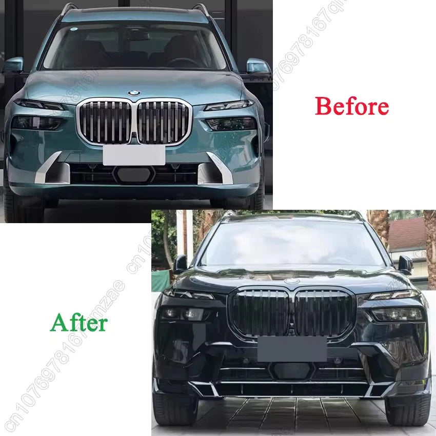 Front Grille Upgrade ABS Sport Single Line Mesh Radiator for BMW X7 G07 LCI