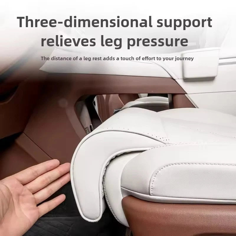 Black Car Seat Leg Extender with Memory Foam Cushion Suede Auto Seat Padding NEW