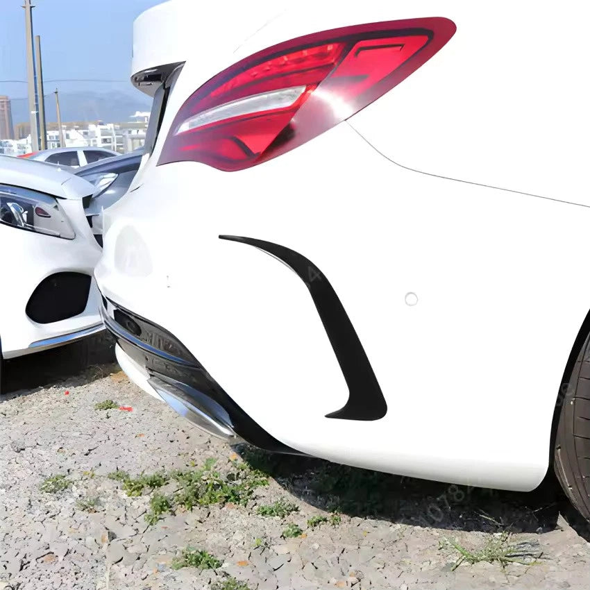 Rear Bumper Spoiler Canards Vent Cover Trim for Mercedes-Benz CLA W117 2013–2019