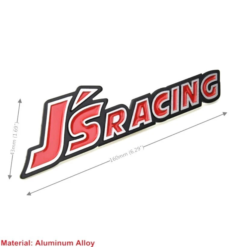 J'S Racing Car Badge Emblem JDM Japan for Honda S2000 Integra Civic Accord EK