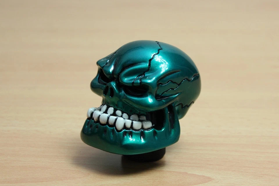 Angry Skull Gear Shift Knob Turquoise Green M12 M10 M8 for Ford Holden KIA