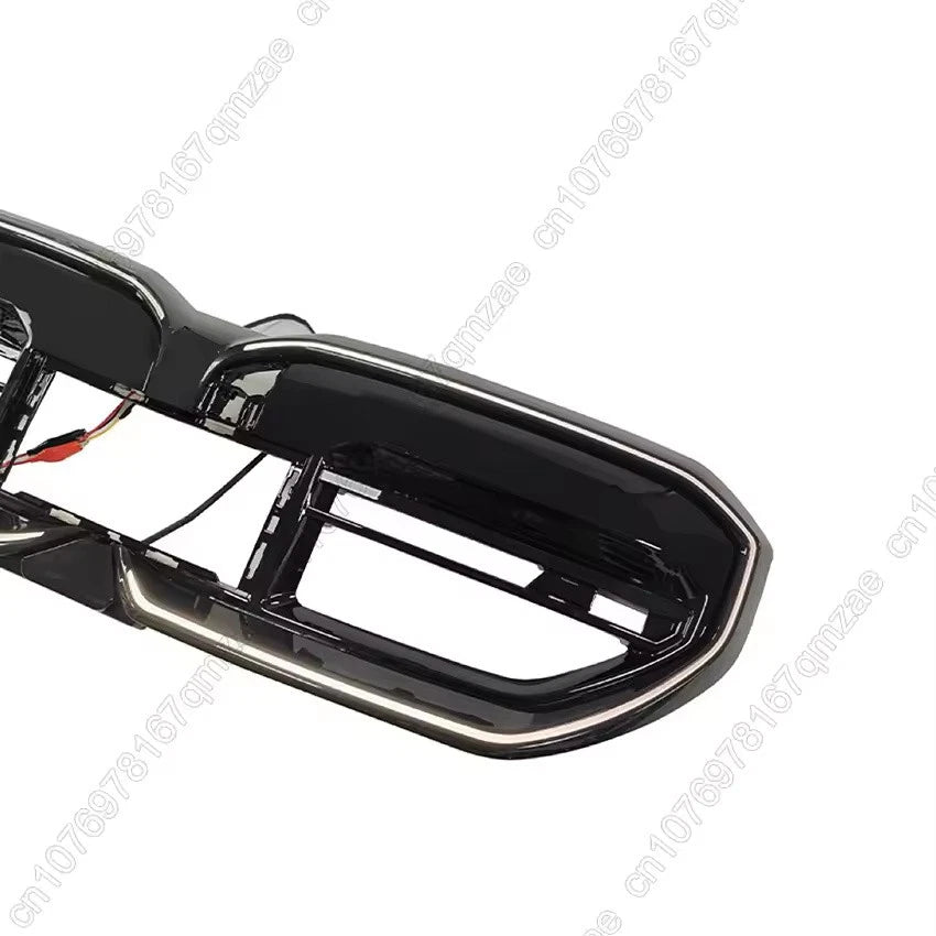 2024–2025 BMW 5 Series G60 520i 530e i5 xDrive40 LED Front Grille Gloss Black