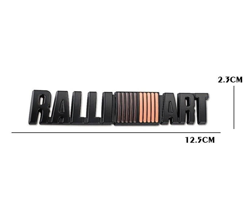 Ralliart Badge Black Aluminium Emblem for Mitsubishi EVO FTO Galant Outlander