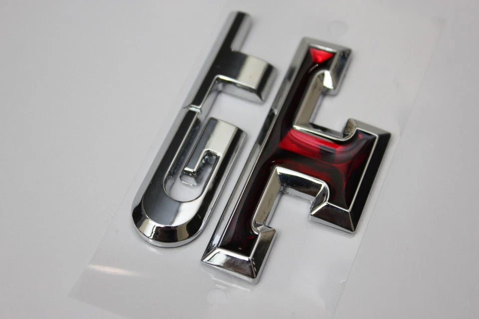 GTT 3D Badge Emblem Silver & Red for Nissan Skyline R32 R33 R34 R35 GT AUS Stock