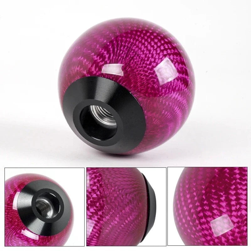 JDM Real Carbon Fibre Monster Ball Gear Shift Knob M8x1.25, M10x1.25, M10x1.5 AU
