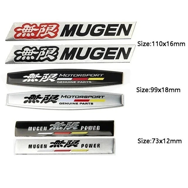 Honda Motorsport Mugen Power Badge Emblem for Jazz Civic Accord CRV HRV Odyssey