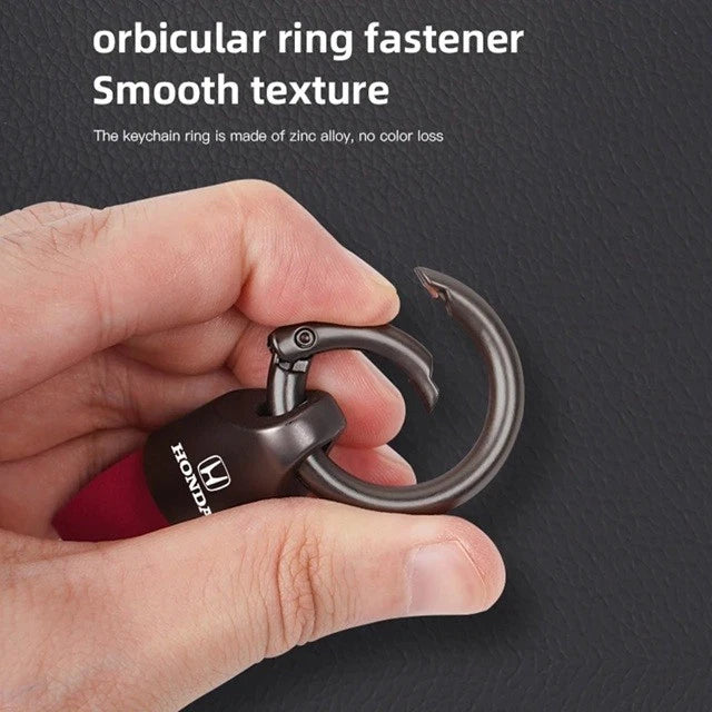 Suede Honda Keyring Keychain for City CRV Jazz Civic Accord CRZ Clip on Design
