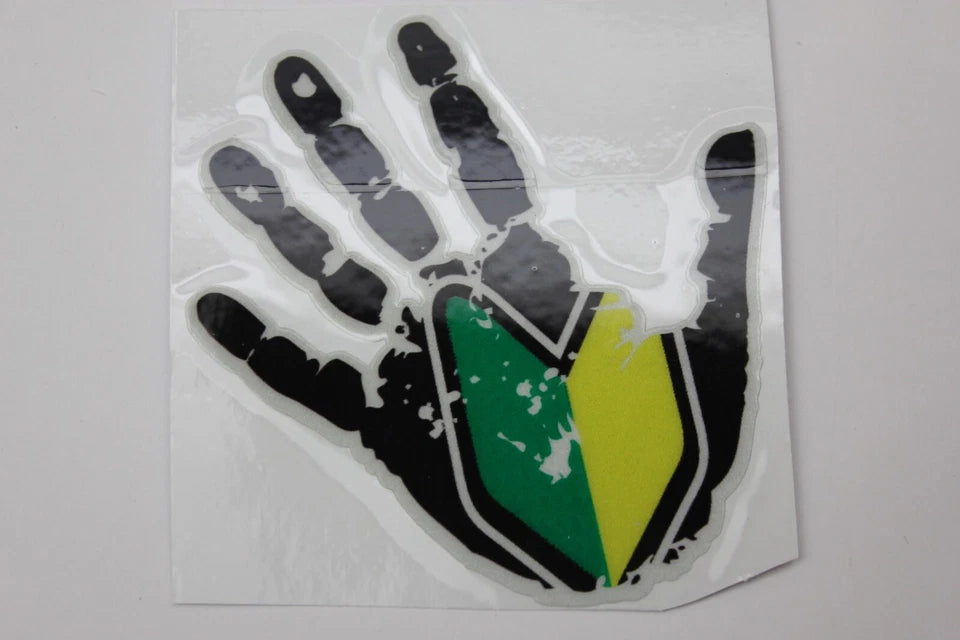 JDM Hand Print Decal Sticker for Toyota Nissan Subaru Nissan Mitsubishi Mazda